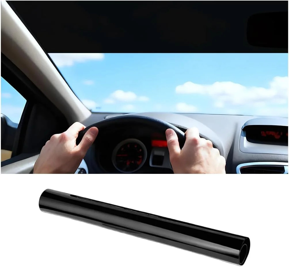 Car Windshield Tint Strip, 5% VLT Vehicle Front Windscreen Sun Visor Strip for U