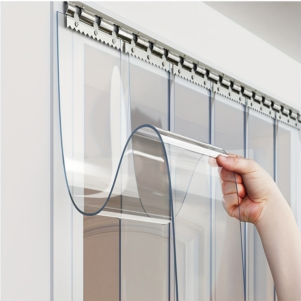 Strip Curtain PVC Door Curtain 48in x 96in Clear Plastic Door Strips Doorway