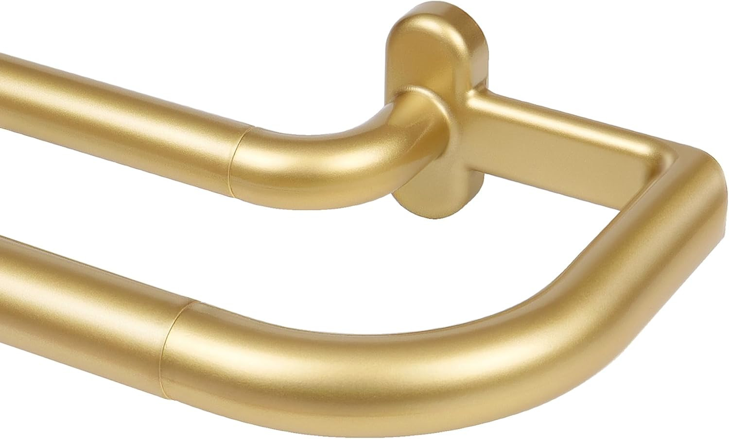 Double Wrap around Curtain Rods for Windows, 32 to 58 Inch, Gold | Blackout Curt