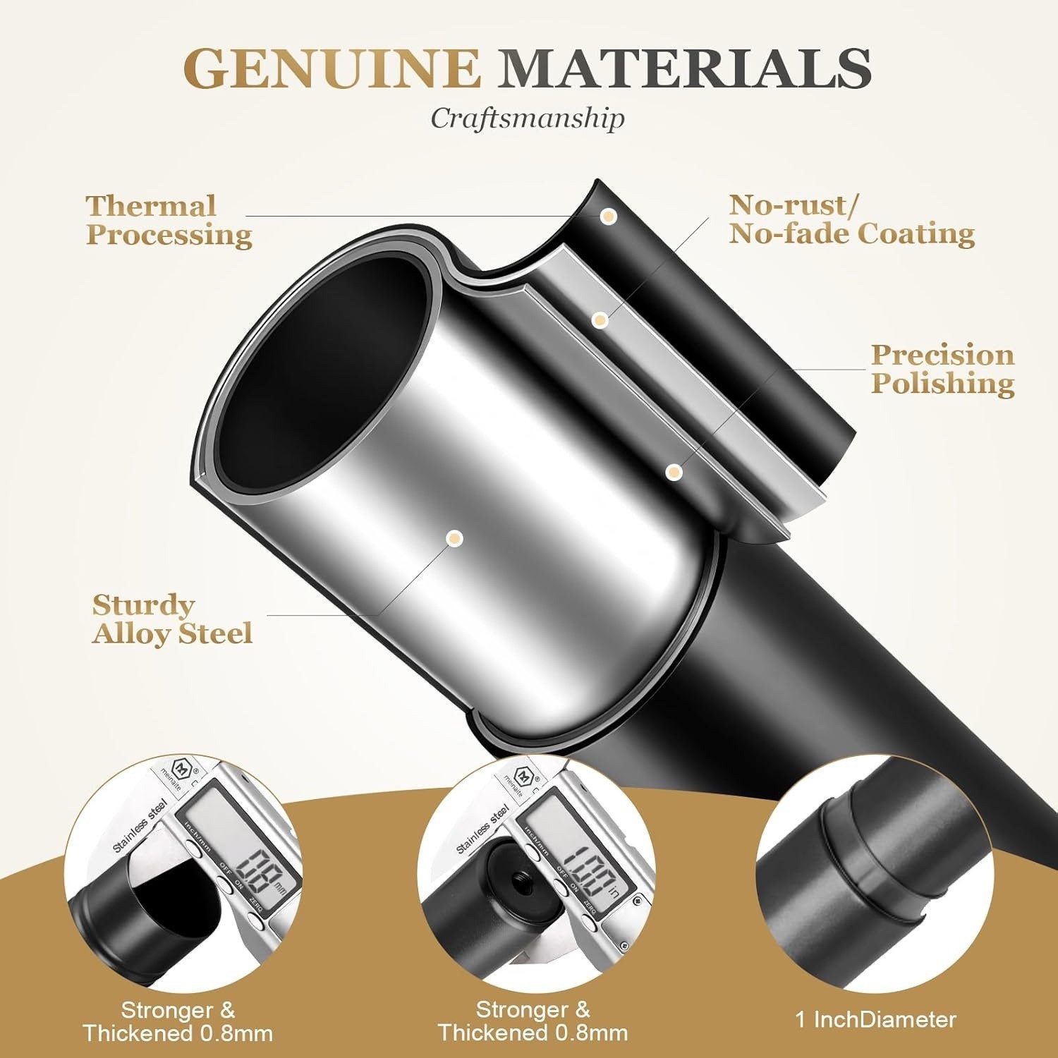 1 Inch Black Curtain Rods Heavy Duty 48 To 84 Inch Standard Decorative Set