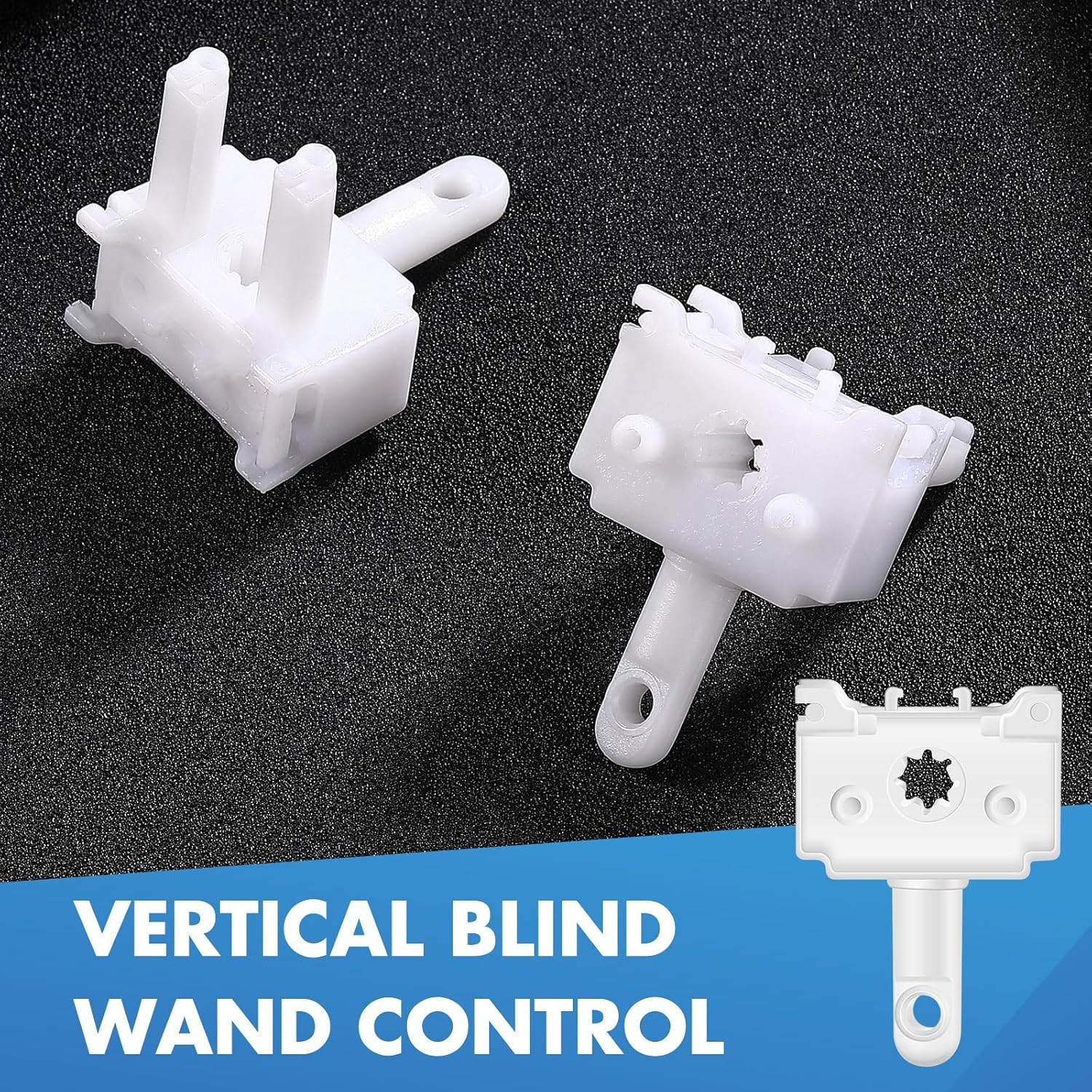 4 Pcs Vertical Blind Wand Control Replacement Repair Accessories White Window Bl