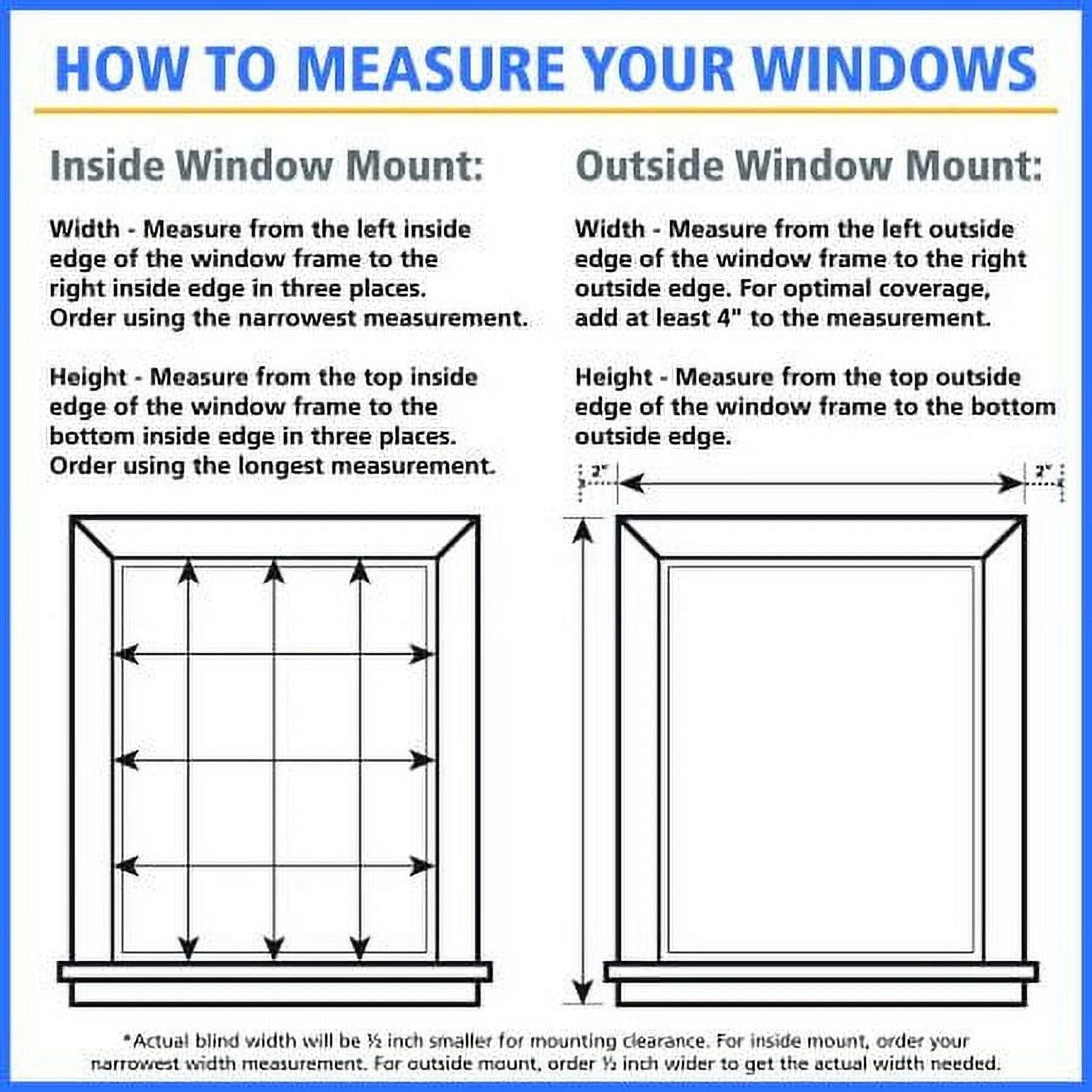 Mainstays 1″ Cordless Vinyl Light Filtering Mini Blinds, White, 34″ W x 64″ L