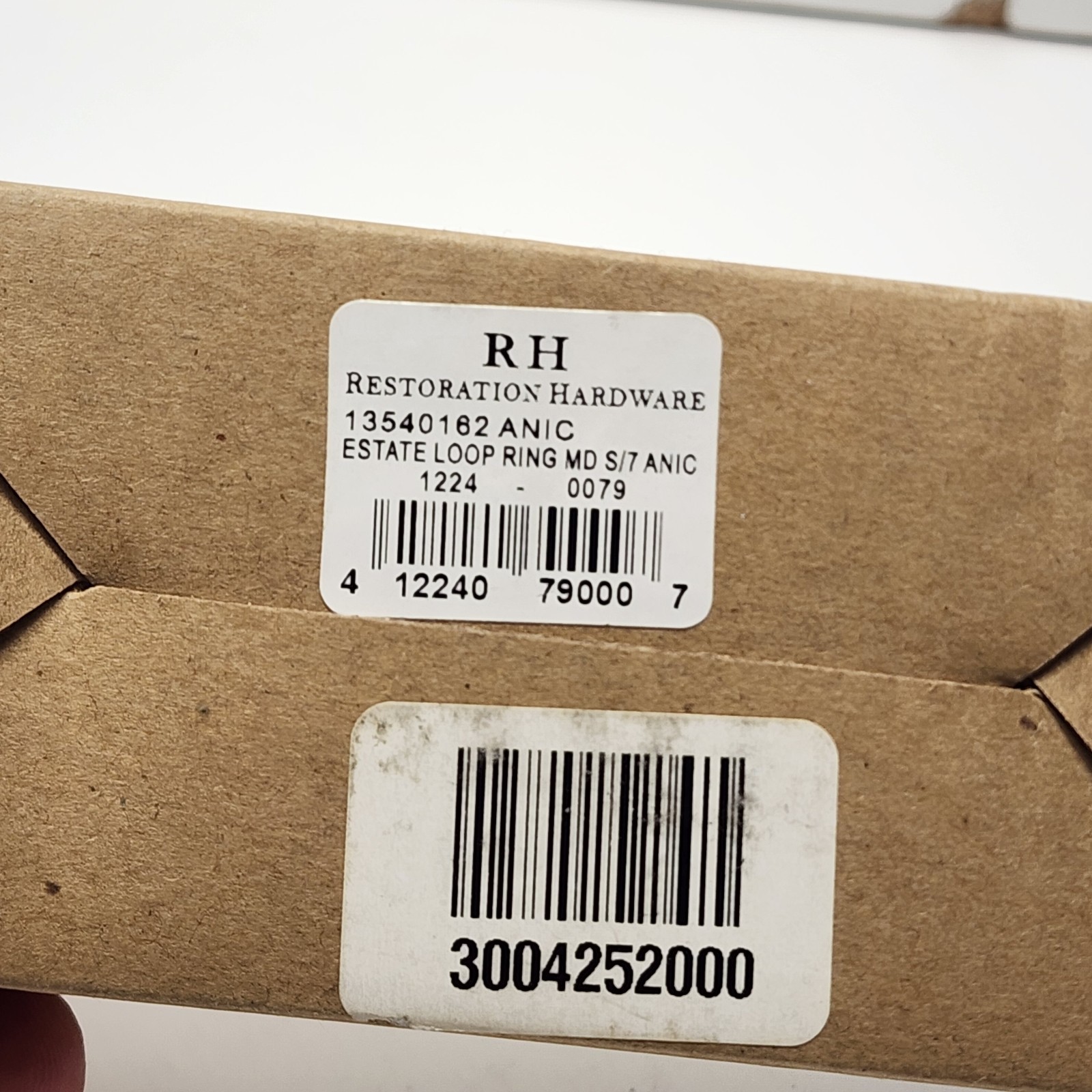 Restoration Hardware Estate Medium Loop Rings For 1 1/4″ Rod ANTIQUE NICKEL