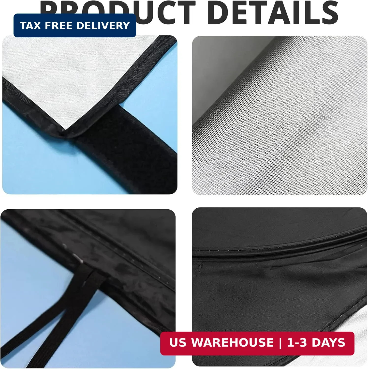 Semi-Truck Sun Shade for Windshield and Side Windows | 300T Sunshade Maximum Cov