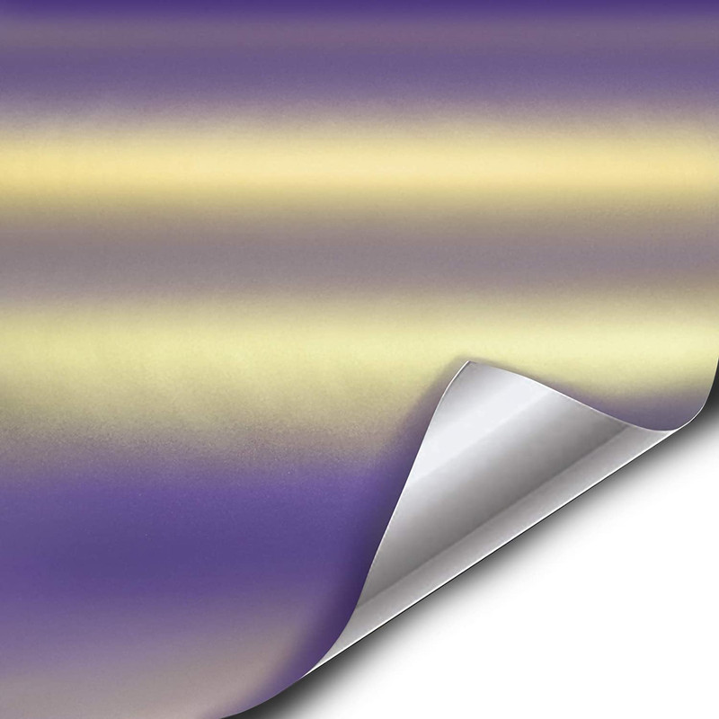 Vvivid Satin Galaxy Purple Blue Vinyl Car Wrap 10Ft X 5Ft