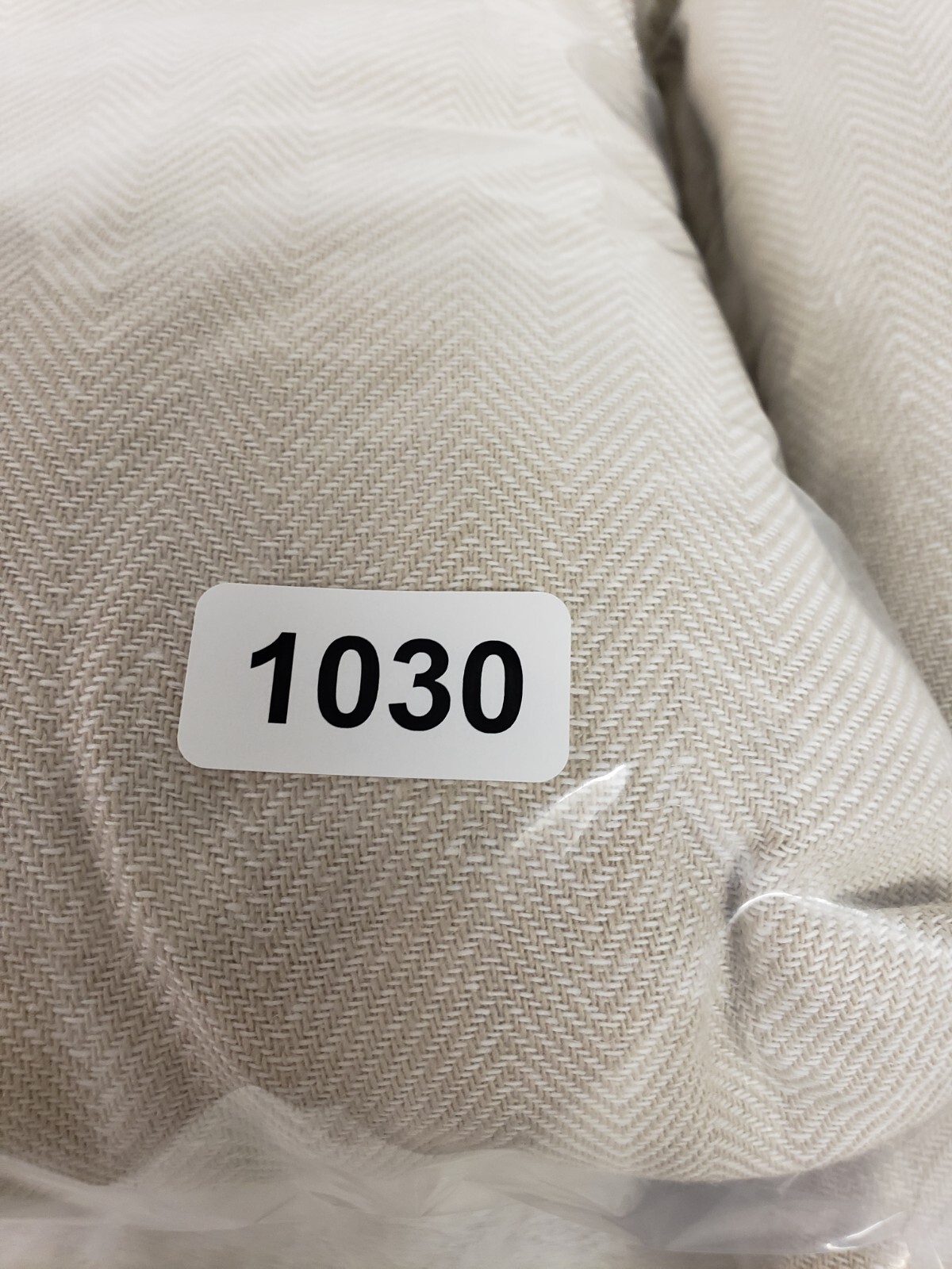 Pottery Barn Stella Herringbone Linen Flax Curtain Drapes Panel NEW 50×108