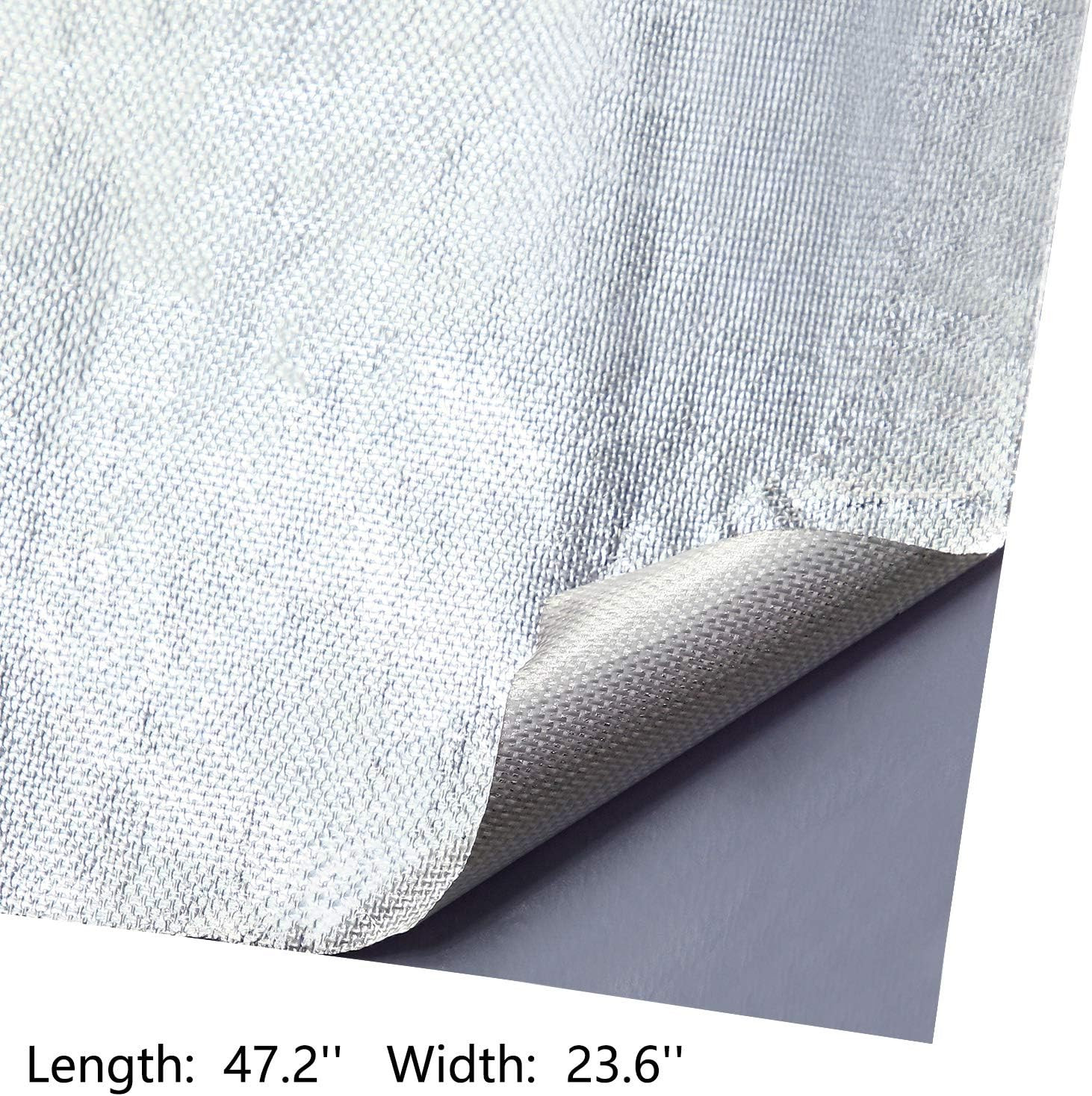 BBTO Heat Reflective Sheet Adhesive Backed Aluminized Fiberglass Heat Shield