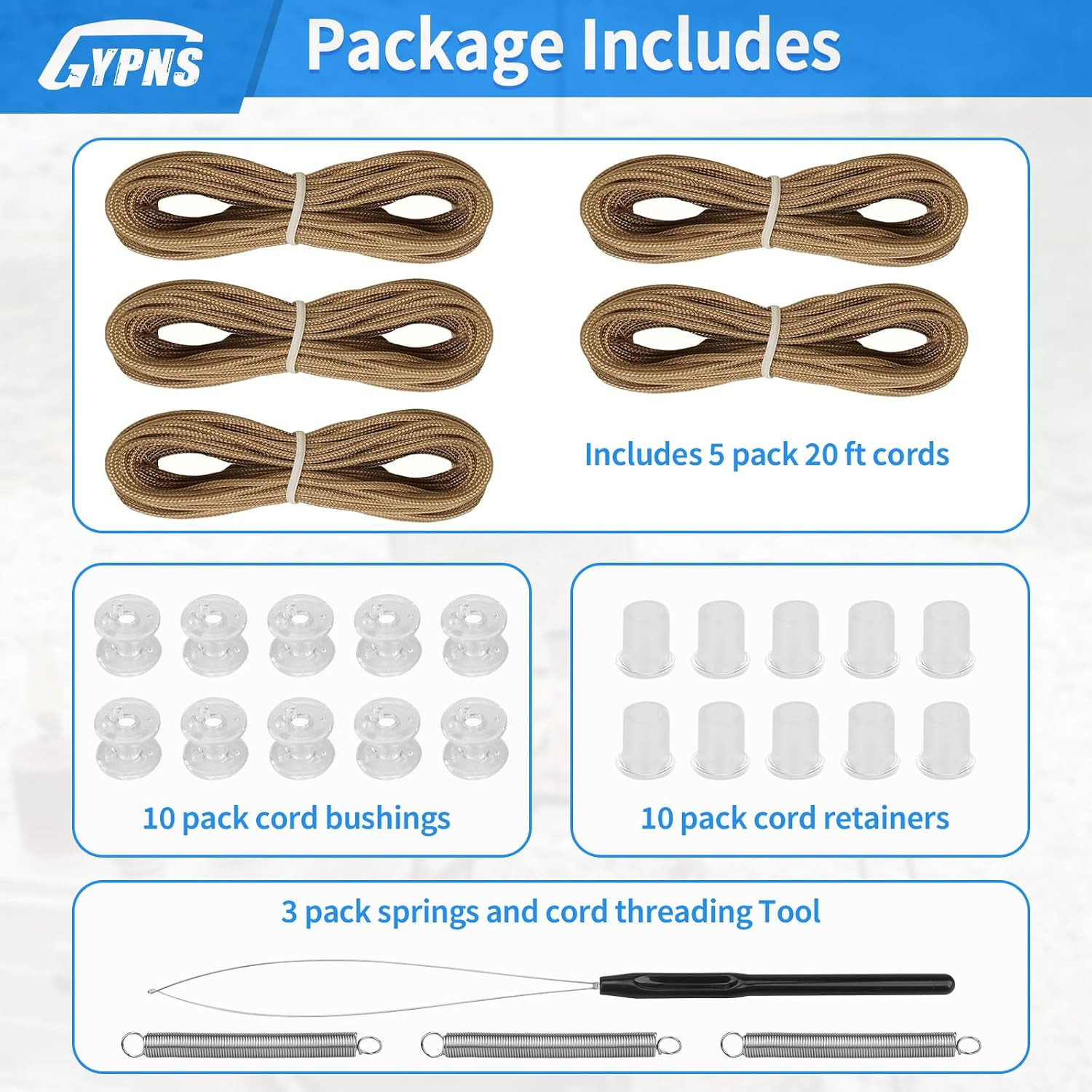 RV Pleated Shade Repair Kit Fit for Camper Blinds and Pleated Shade Downs Spool