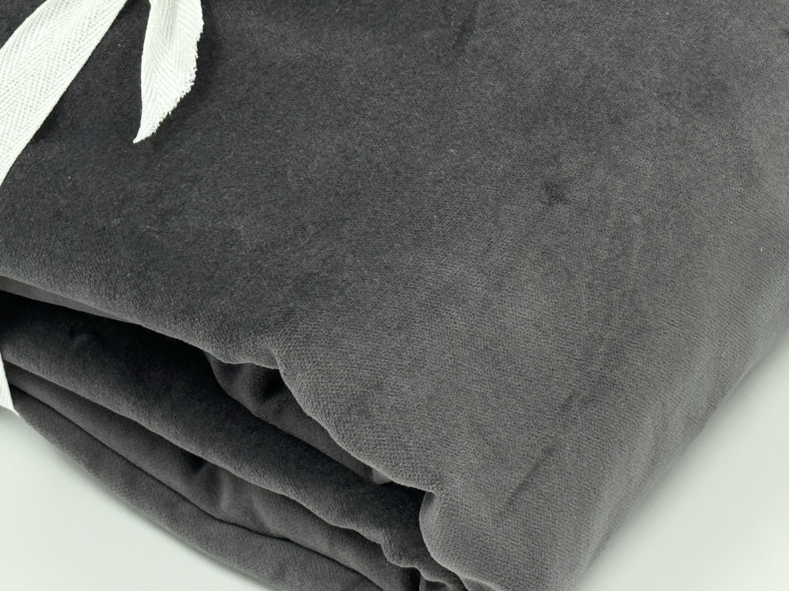 New Pottery Barn Velvet Twill Curtain Drape, 50”x108” Blackout, Washed Black