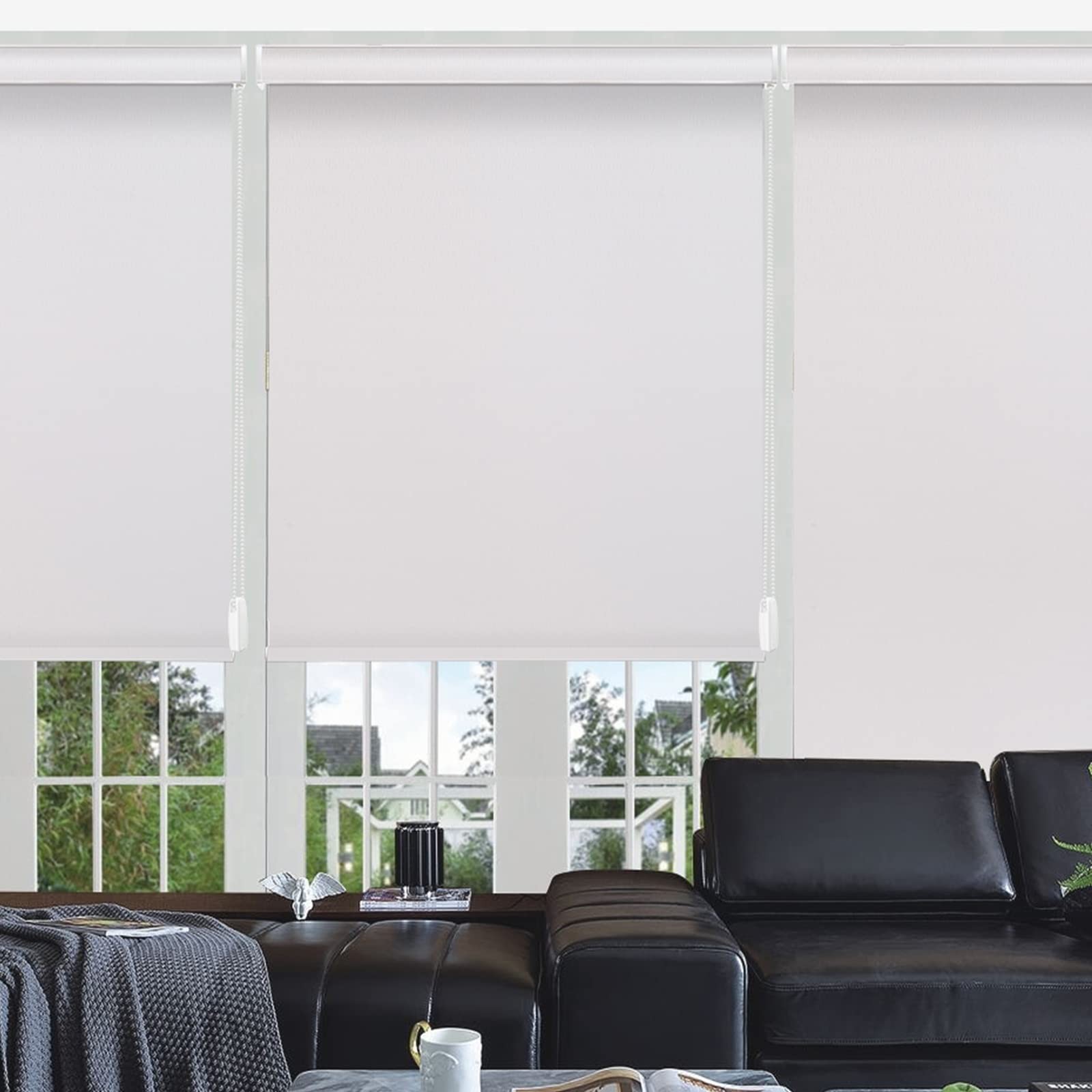 Changshade CUSTOM Blackout Window Blinds Corded Roller Shades Room Darkening