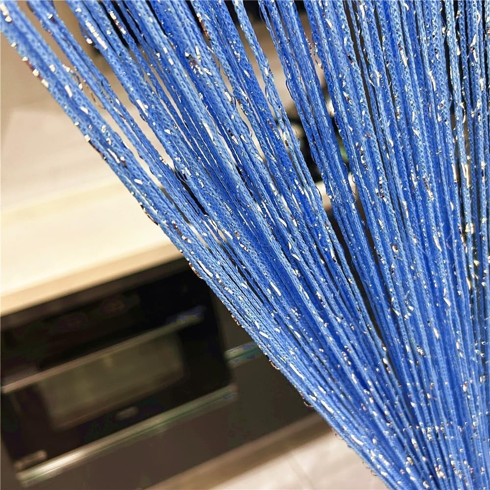 Hand Washable Sky Blue18 String Curtain – Elegant and Functional Home Decor