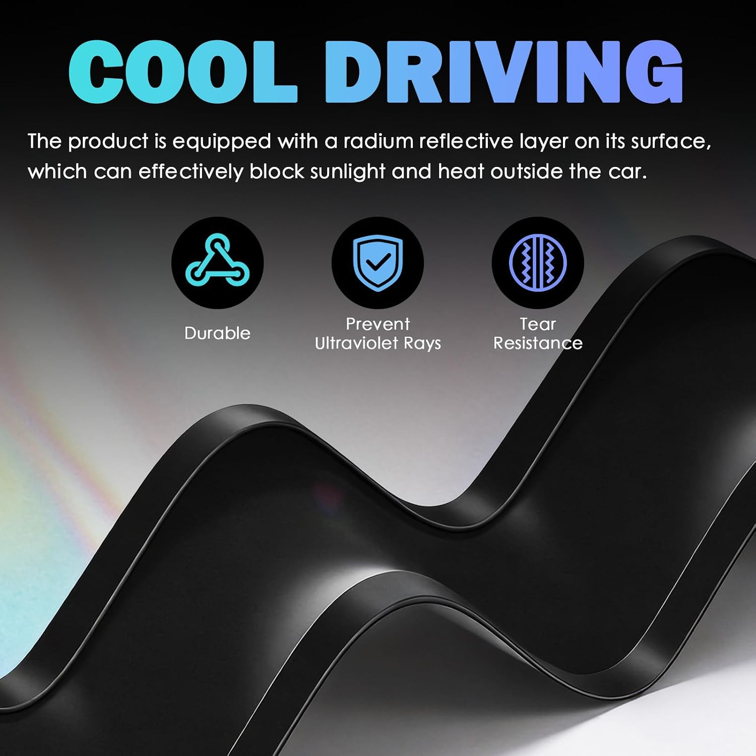 2PCS New Static Cling Car Shades for Side Windows,Foldable Cars Side Window Sun