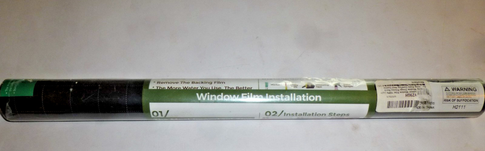 Kespen Window Films One Way Daytime Privacy Vinyl Black-Silver 17.5″ x 6.5 ft