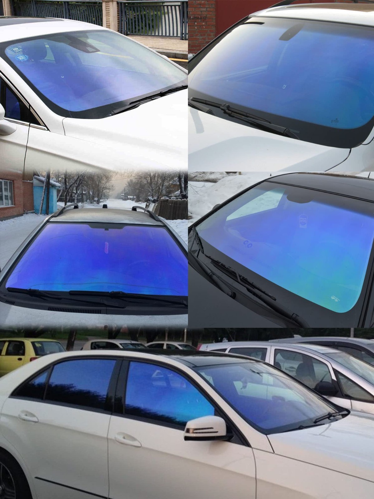 Dark Blue Car Window Tint Film – 65% VLT Solar Protection, Scratch Resistant, UV