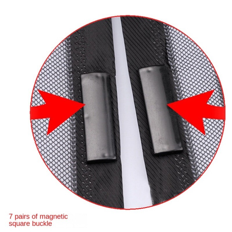 Magnetic Screen Door Mesh Curtain Durable Heavy Duty Mosquito Net Bug Hands Free