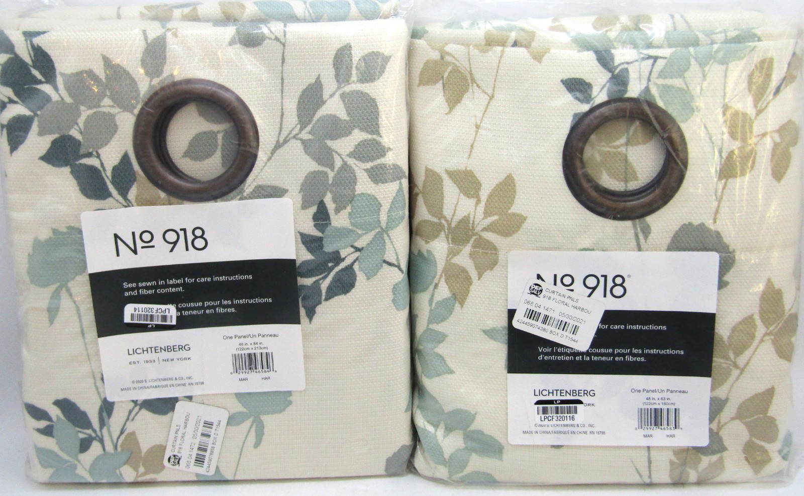 Lichtenberg Floral Harbour 48″ X 84″ Set of 2 Panels.