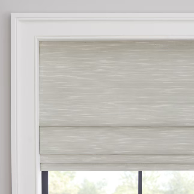 New Eclipse 27in x 64in Linen Blackout Cordless Roman Shade Pack of 4 Shades S3