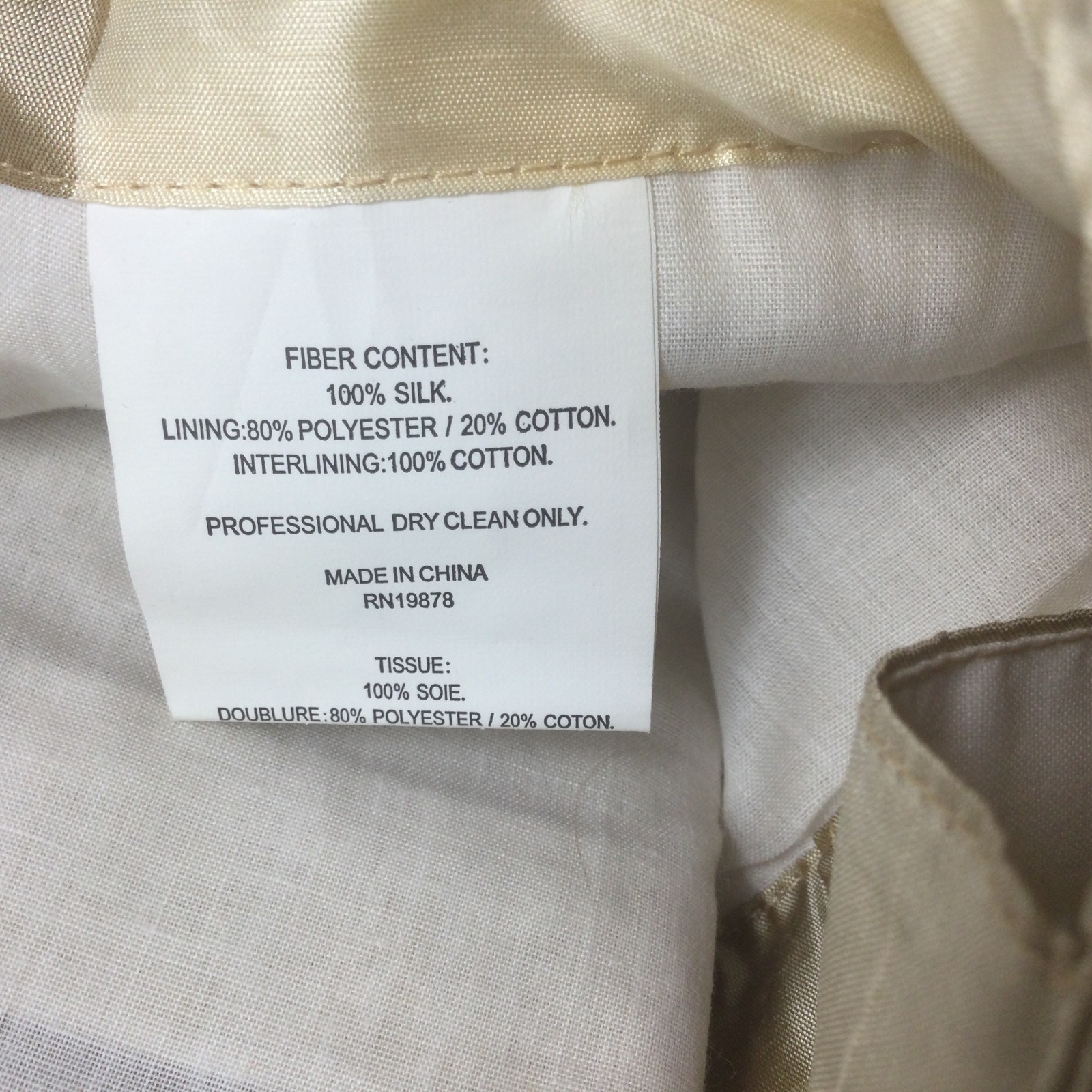 100% Silk 2 Window Curtains Drapes 94″ x 42″ Each Beige Cream Stripes READ