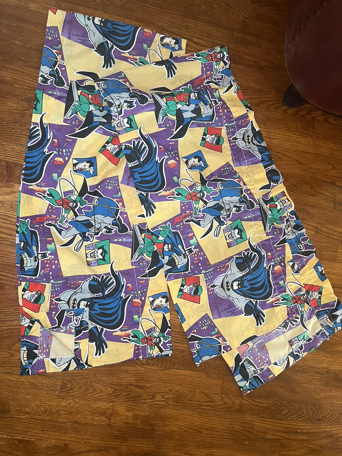 Never Used SET OF 2 DC Comics Batman & Robin New 1995 Drapery Valances 84″x15″