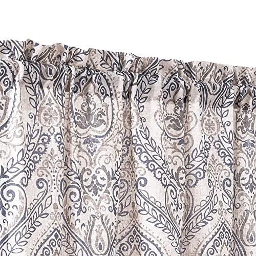 Floral Valance Curtain for Kitchen Windows 16 Inch 52″W x 16″L (Pack of 1)