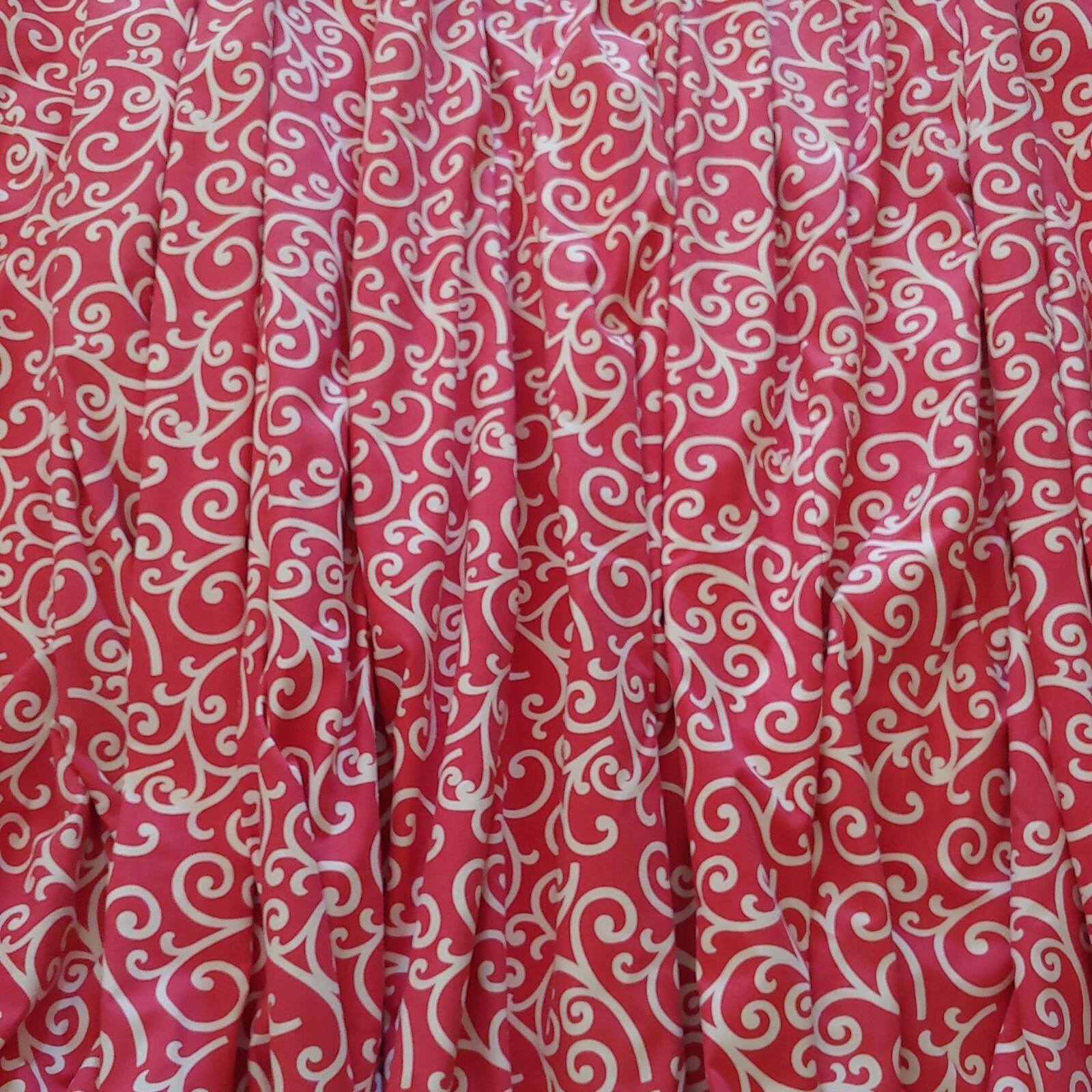 1pc Custom Theatre Glass Slider Door Thick Drape Curtain 9 ft Pink & White
