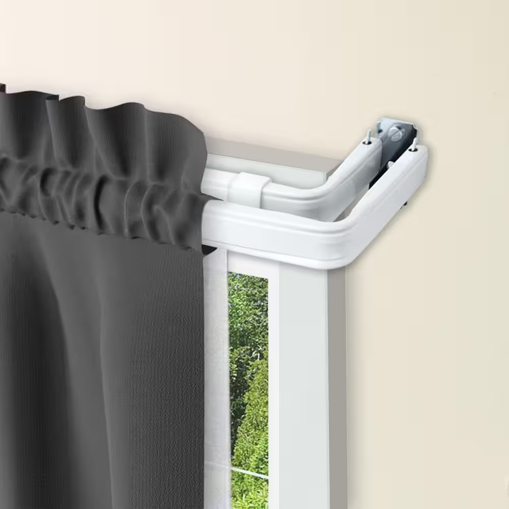 84 In. – 120 In. Lockseam Double Curtain Rod
