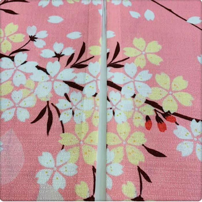 Romantic Blossom Oriental Cherry Sakura Japanese Noren Doorway Curtain Room Deco