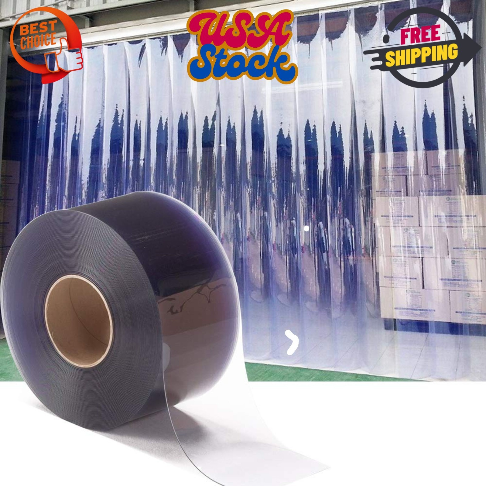 Plastic Vinyl Strip Door Curtain – Clear PVC Curtain Bulk Roll, Commercial …