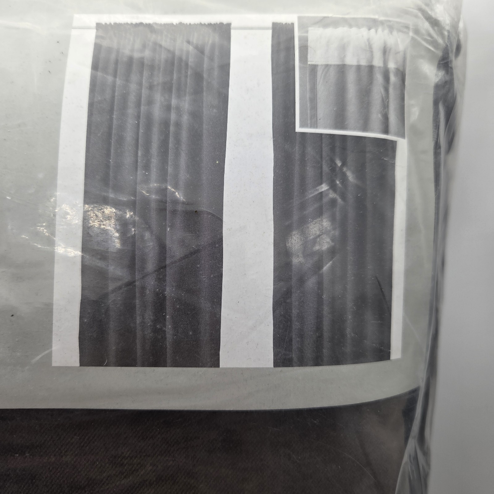 Ikea SANELA Dark Brown Velvet 55×98 Room Darkening Curtain Panels 501.647.96