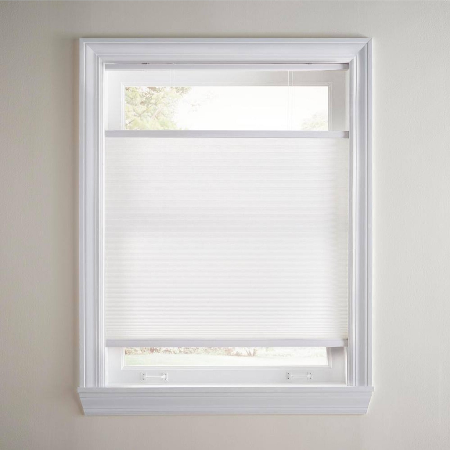 Snow Drift TDBU Cordless Light Filtering Cellular Shade 47.25 in. W x 48 in. L