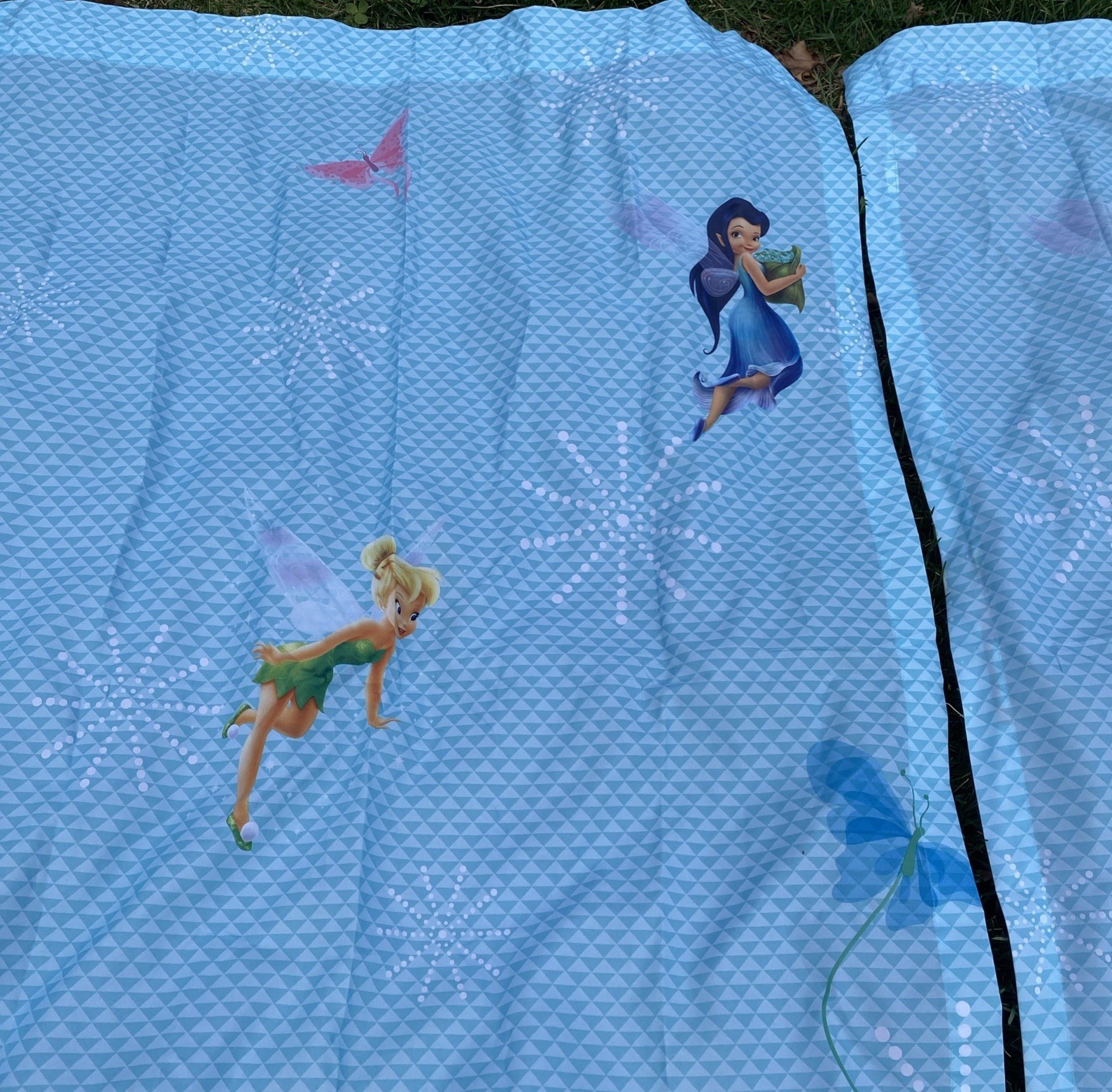 Disney Fairies Decorative Curtain 50″ X 17″ TINK Tinkerbell Fairies 2-64×41 EUC