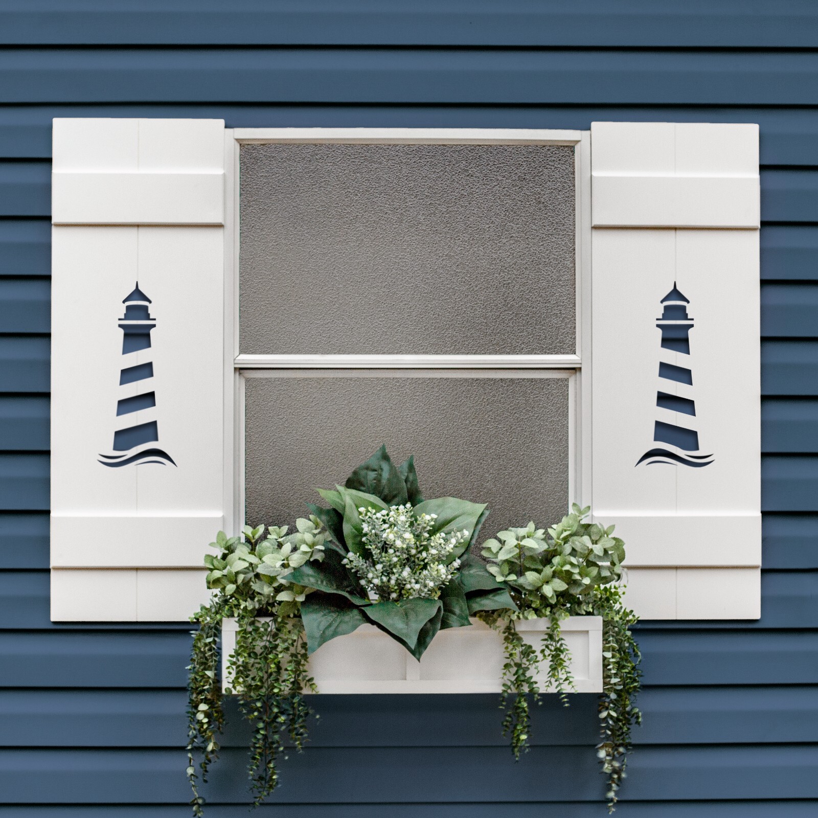Custom Lighthouse Shutter, PVC Exterior Shutter, Sold Individually