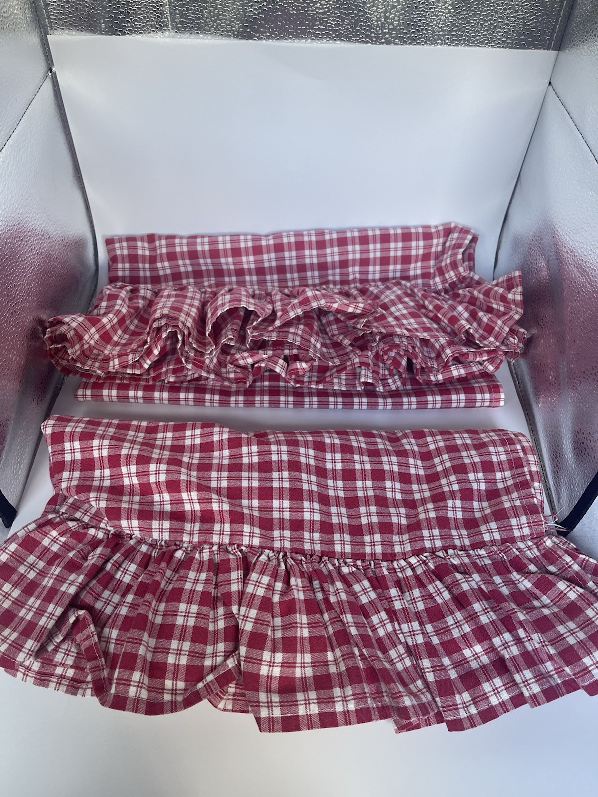 Country Style 2- Curtains 2 Valance & 2 Tie Backs Unknown Brand