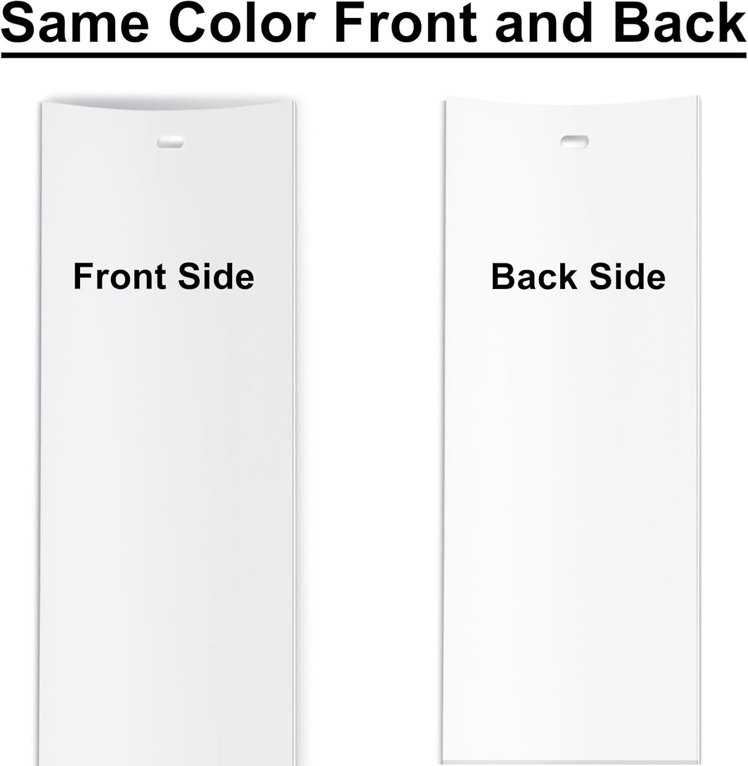 Vertical Blinds Replacement Slats Heavy Duty PVC Smooth Curved (White) You Pick