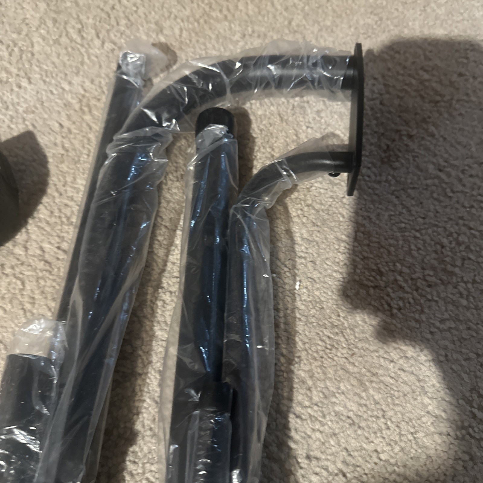 Double Curtain Rod for 28-48 Inches Windows, Blackout Wrap Around Window Curt…