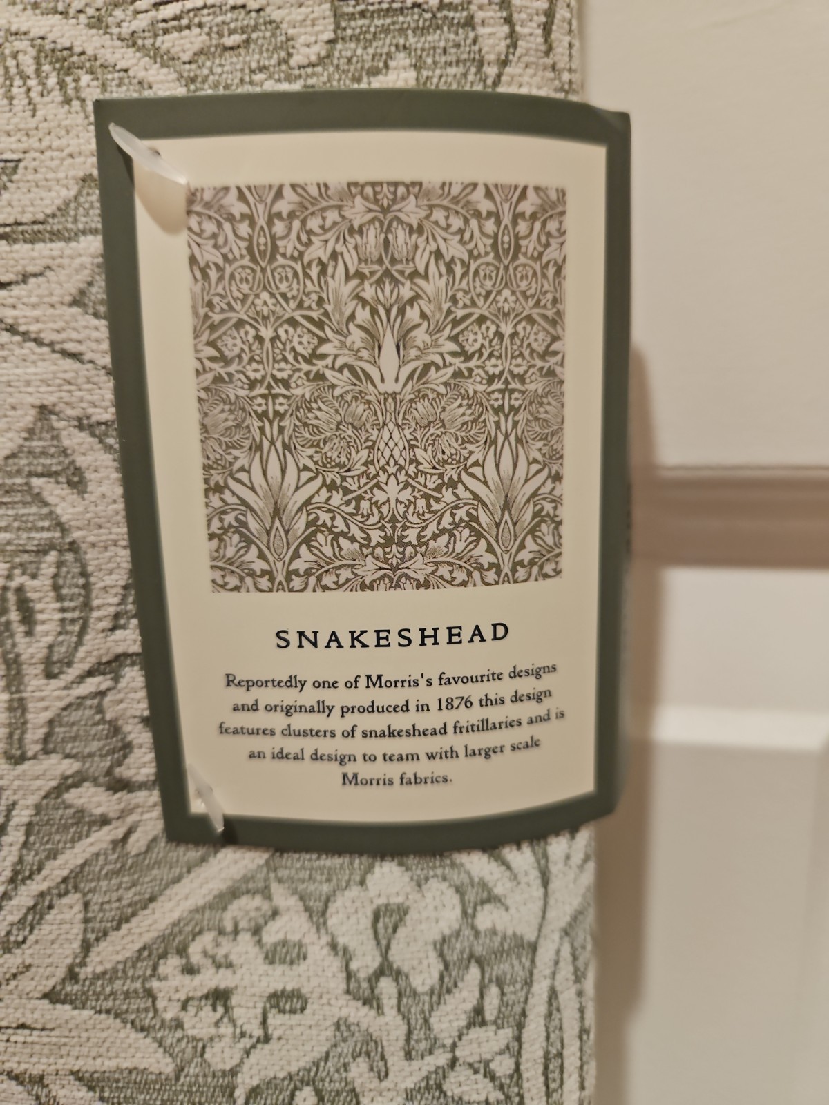 Morris & Co SNAKESHEAD Set Of 2 Curtain Panels 36×84 Room Darkening ~4 Available