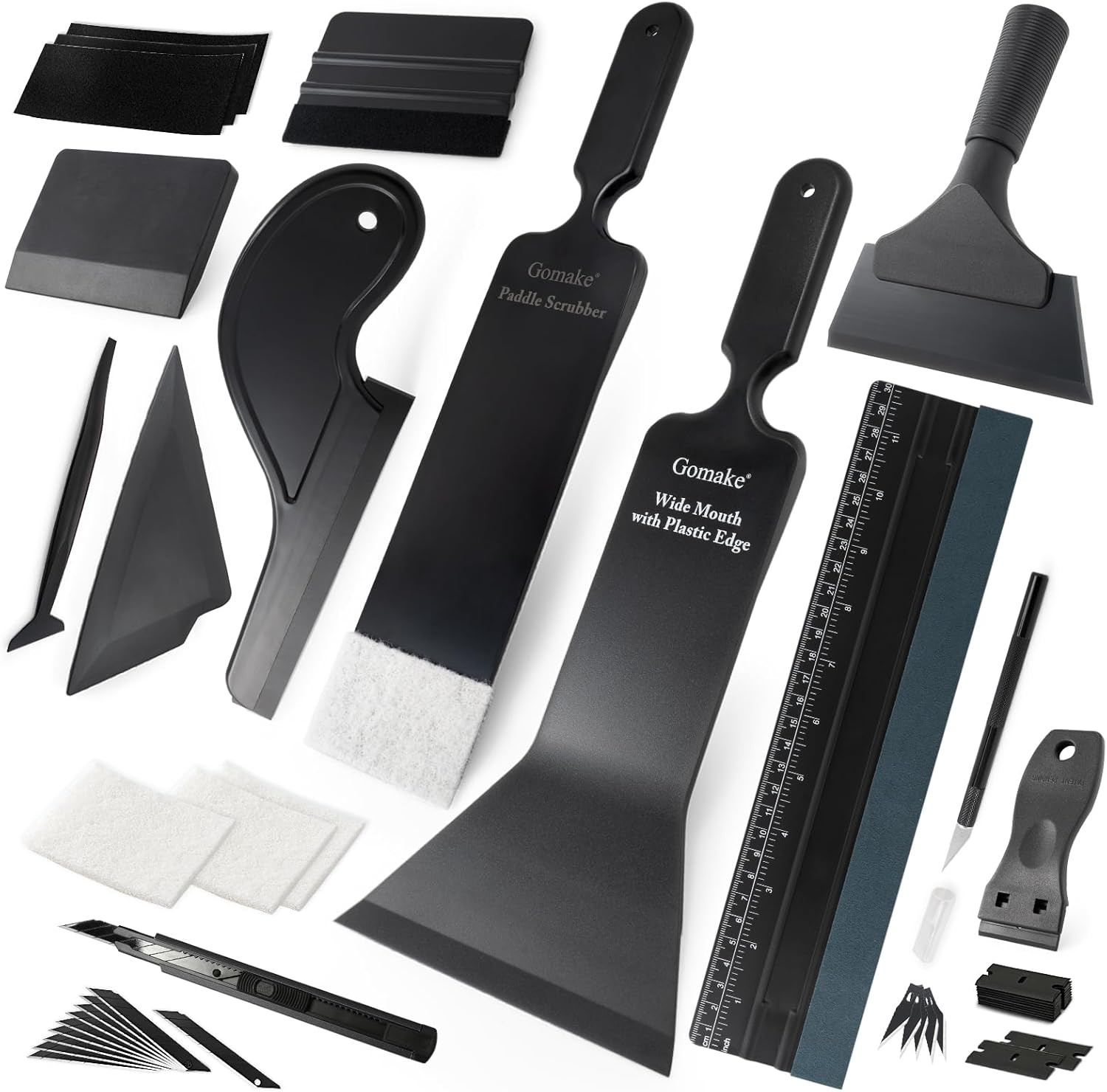 Gomake Window Tint Kit Vinyl Wrap Tool Car Windshield Back Window Tinting Tools