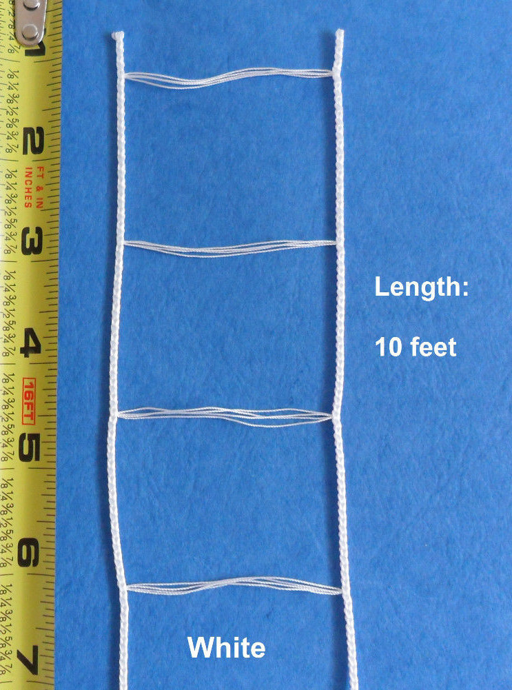 10 Feet White Ladder String Tape For 2 Inch Wood Faux Vinyl Aluminum Blinds