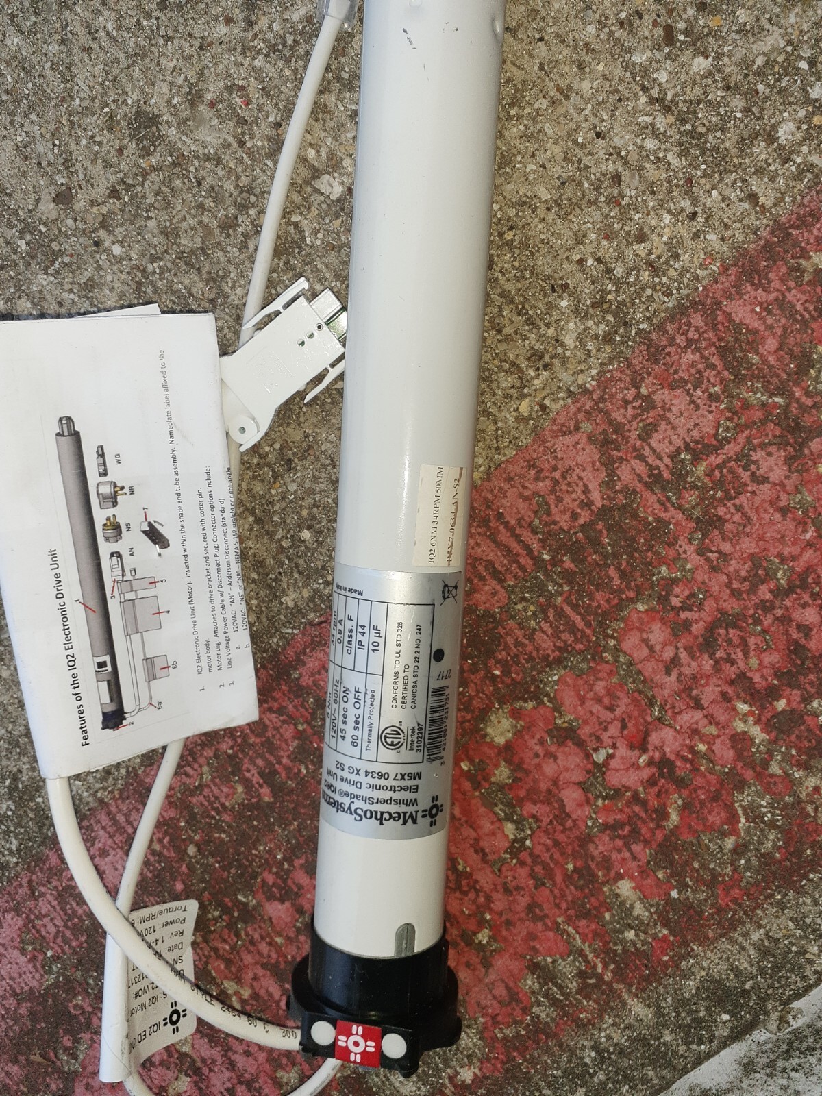 Mecho Systems WhisperShade IQ2 Electronic Drive Unit – M5X7 0634 XG S2 FREE SHIP