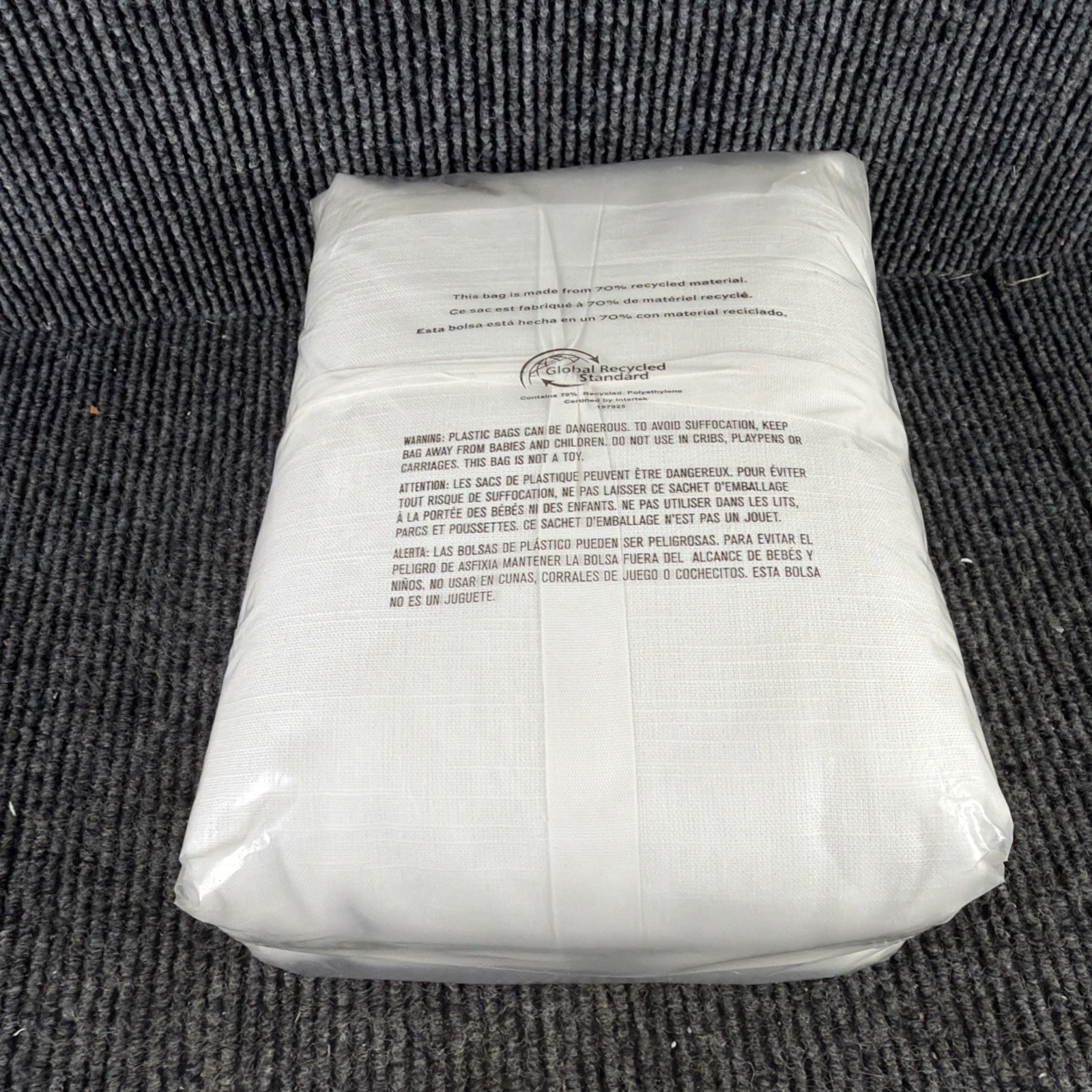 NEW Pottery Barn White Curtain/Blackout lining 3 in 1 Pole Top 84Wx94.5L Emery