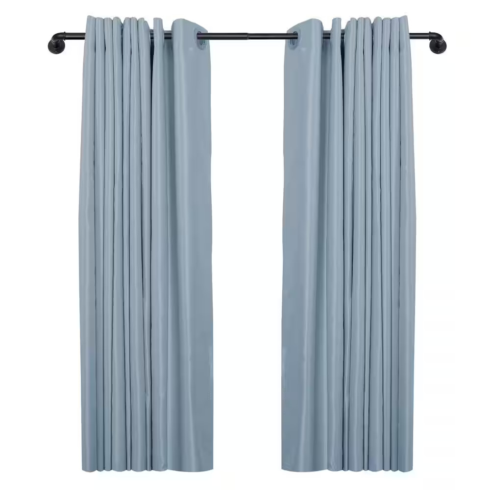 28 In. 48 In. Rustic Style 1 In. Wrap around Heavy Duty Single Blackout Curtain