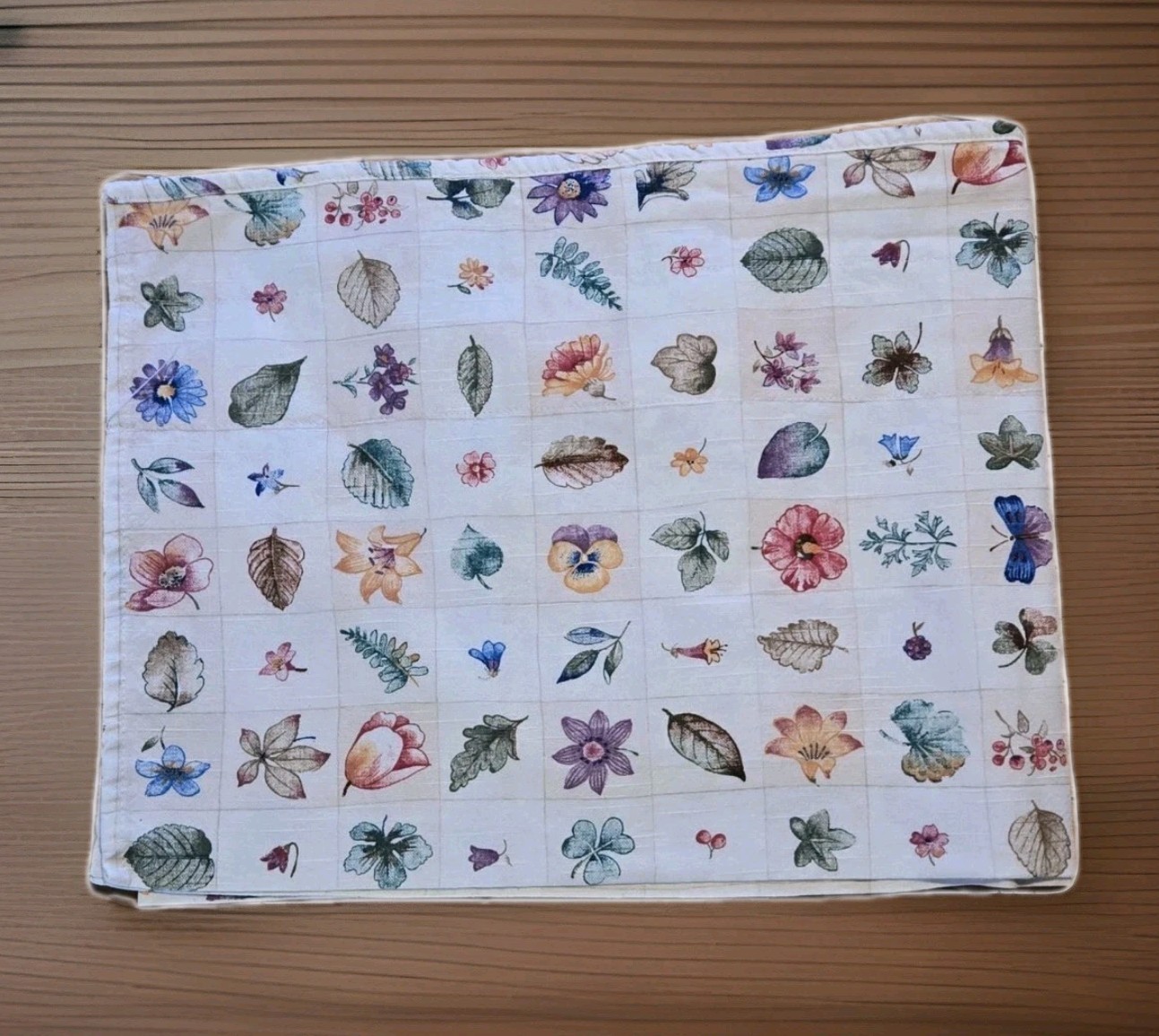 Waverly Pastoral Plaid Valance Set Botanical Floral Leaf Herbal Butterfly 16×76