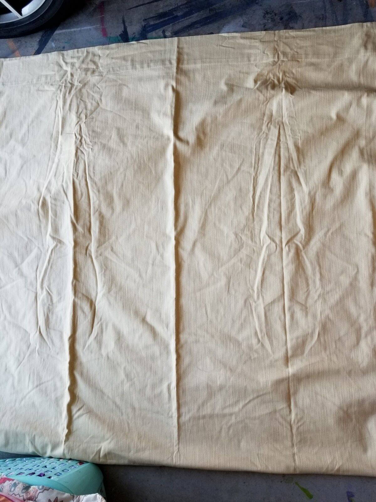 Restoration Hardware “Textured Cotton – Yellow” Lined Panel 50 X 108 – 1 Panel