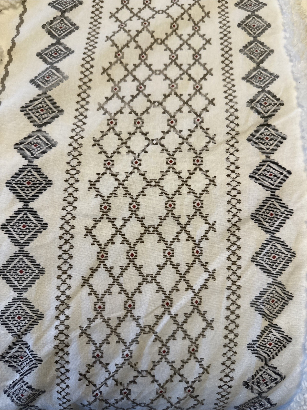 INK+IVY Imani 100% Cotton Single Panel Curtain Chenille 51”x85” Geometric Boho