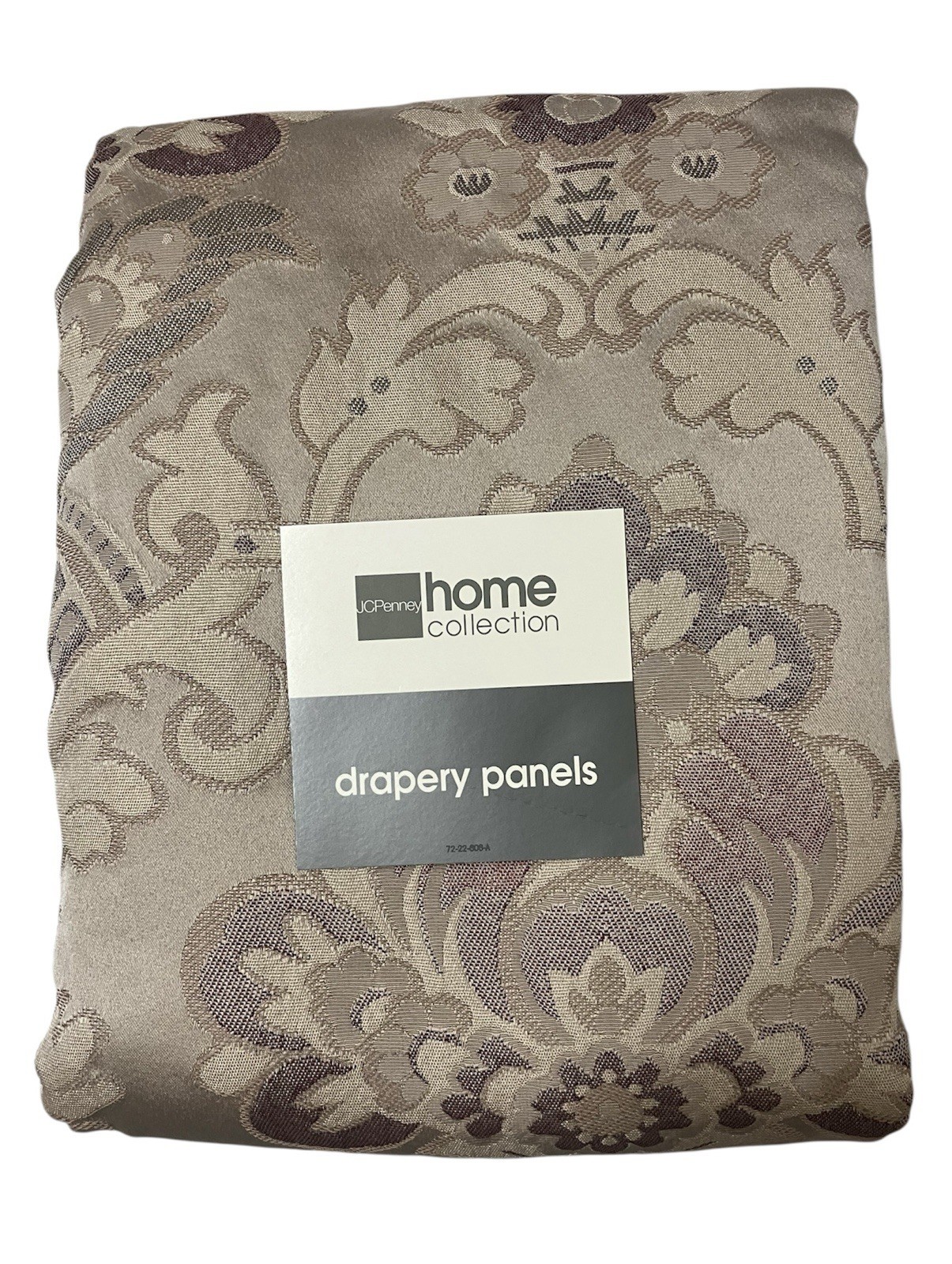 Vtg JC Penney Home Collection Tapestry Brocade Drapery Panels 80 x 84 Rod Pocket