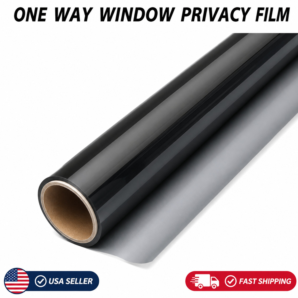 One Way Window Privacy Film See Out Not In Anti UV Heat Control 23.6″ x 9.84FT