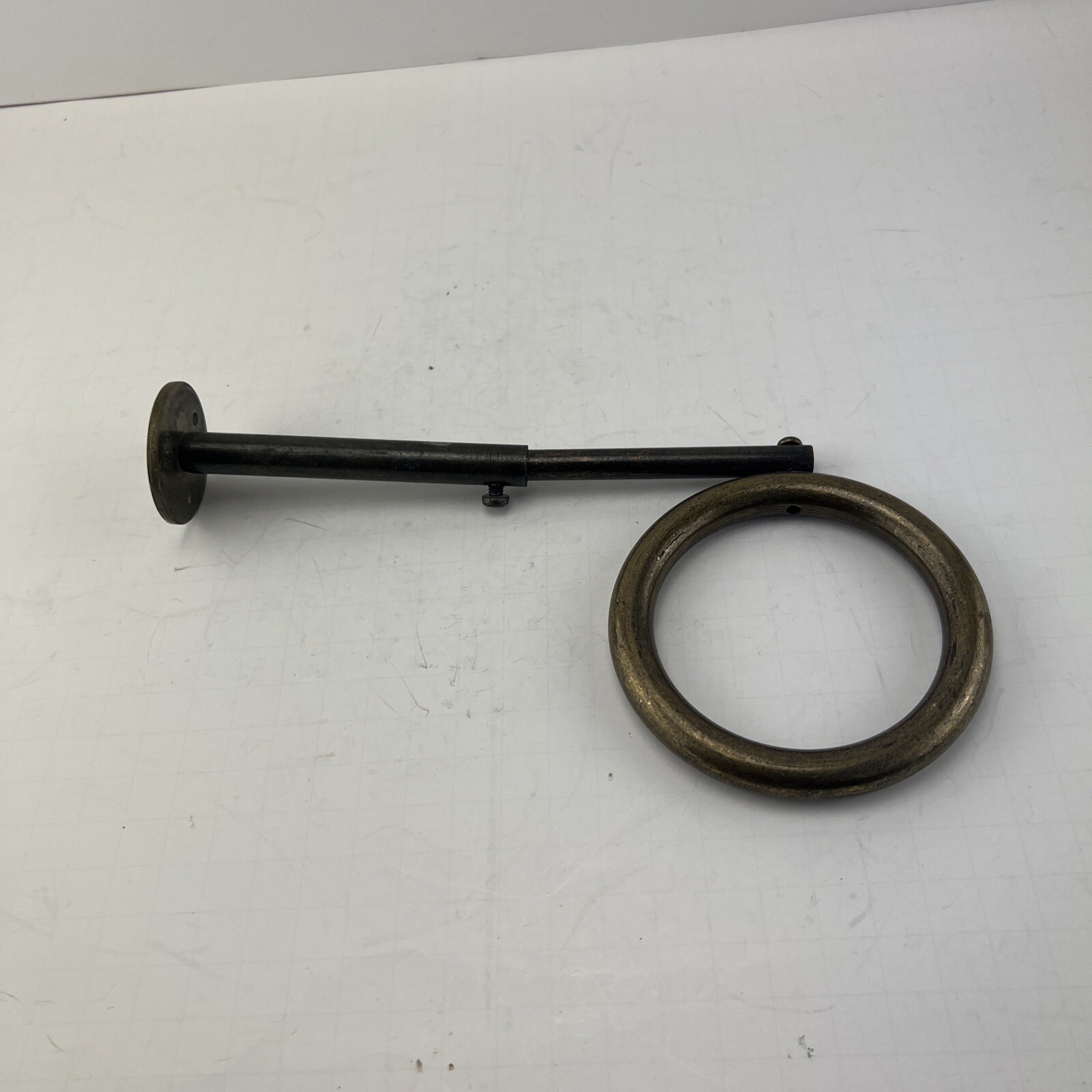 Heavy Duty Adjustable 3” Steel Ring Curtain Swag Holder Wall Or Ceiling Mount