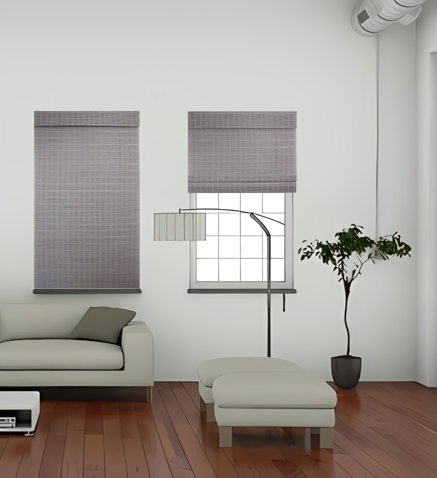 TJ Global Cordless Bamboo Window Blind Sun Shade, Light Filtering Roman…