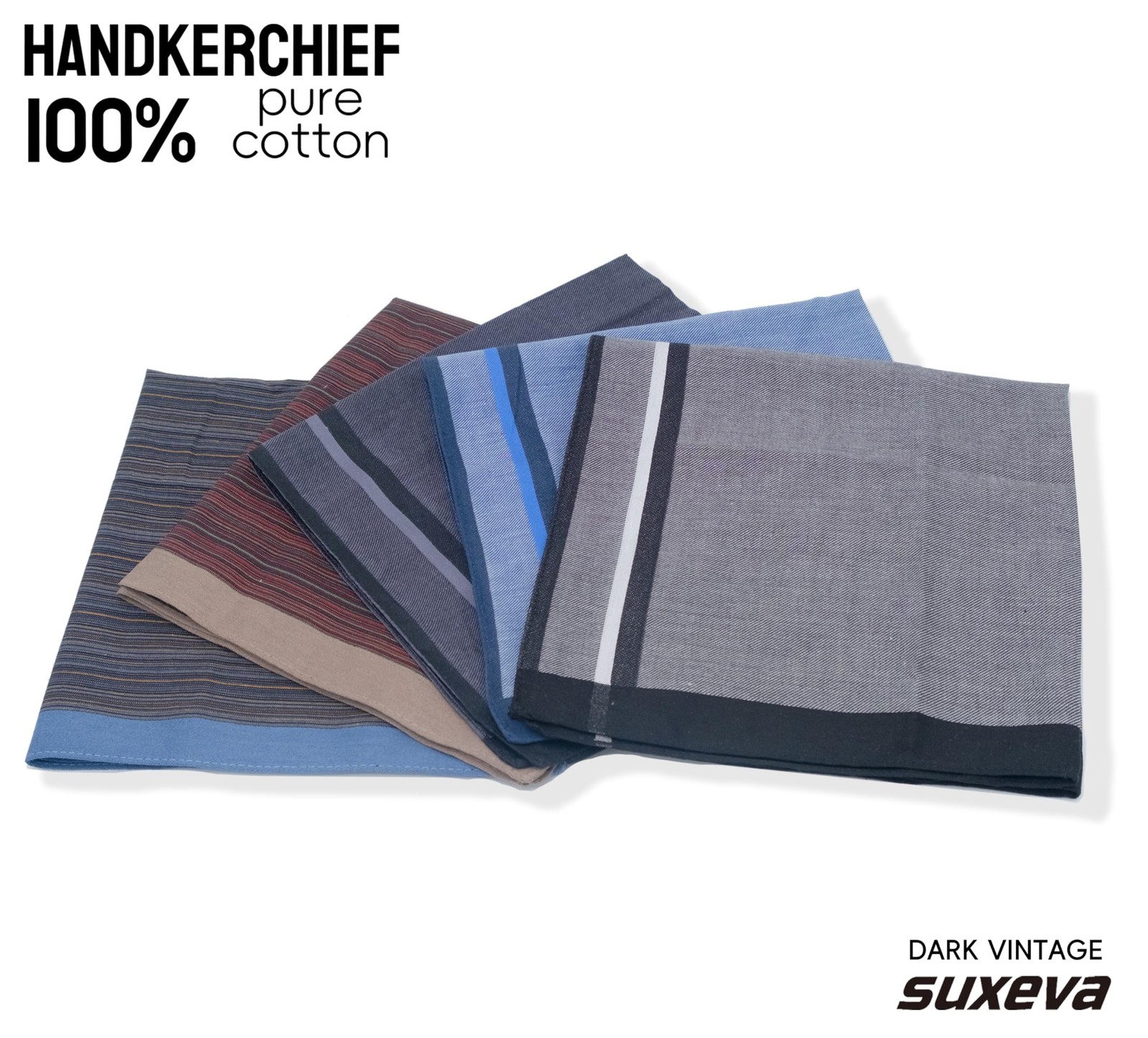 Men’s 12 Pack 100% Cotton Checkered Handkerchiefs, 15.75 Inch Soft Absorbent …