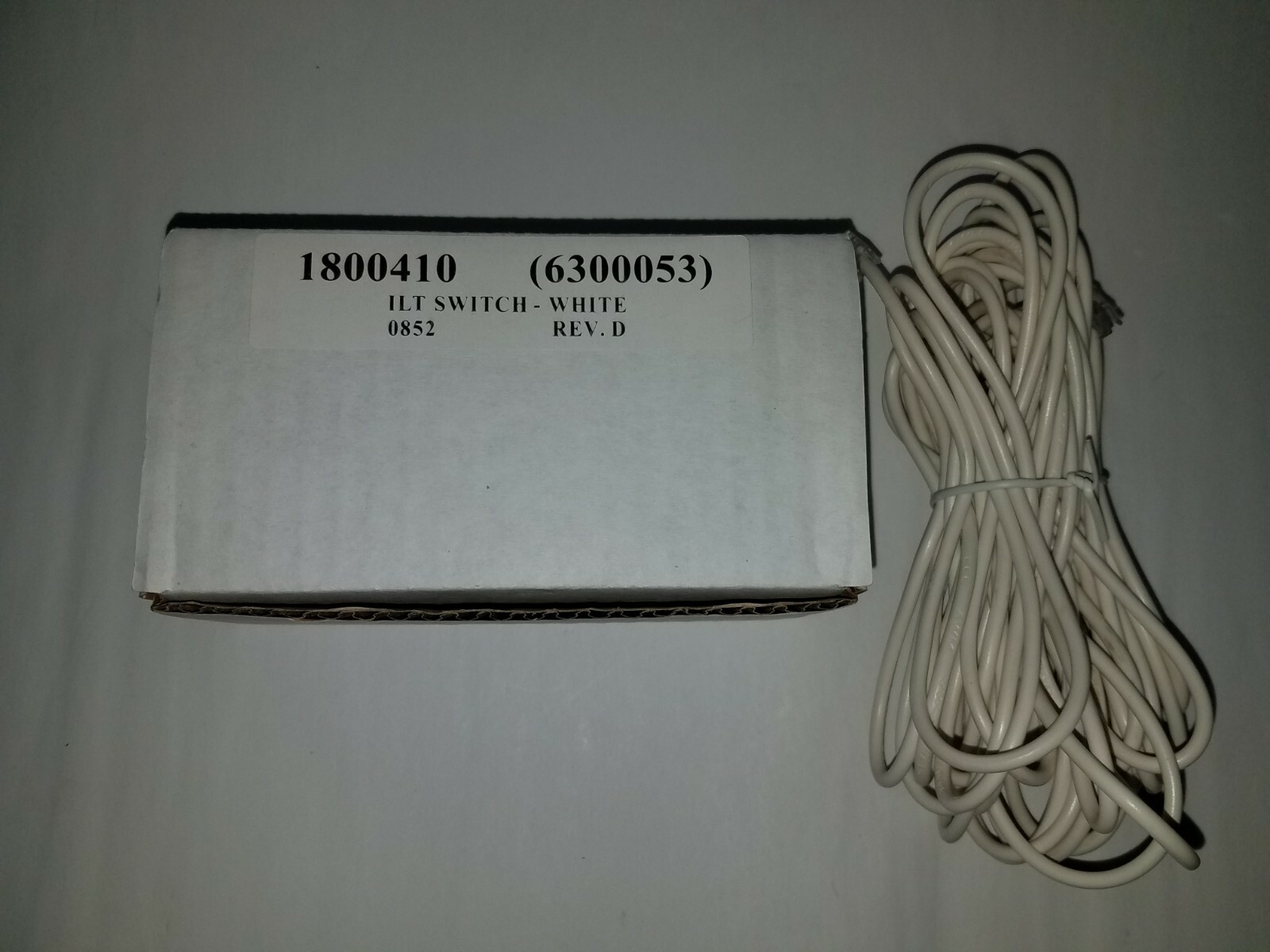Somfy ILT 3 Button Decora Wall Switch,w/25ft Cable,White,Cat #1800410,0852,REV.D